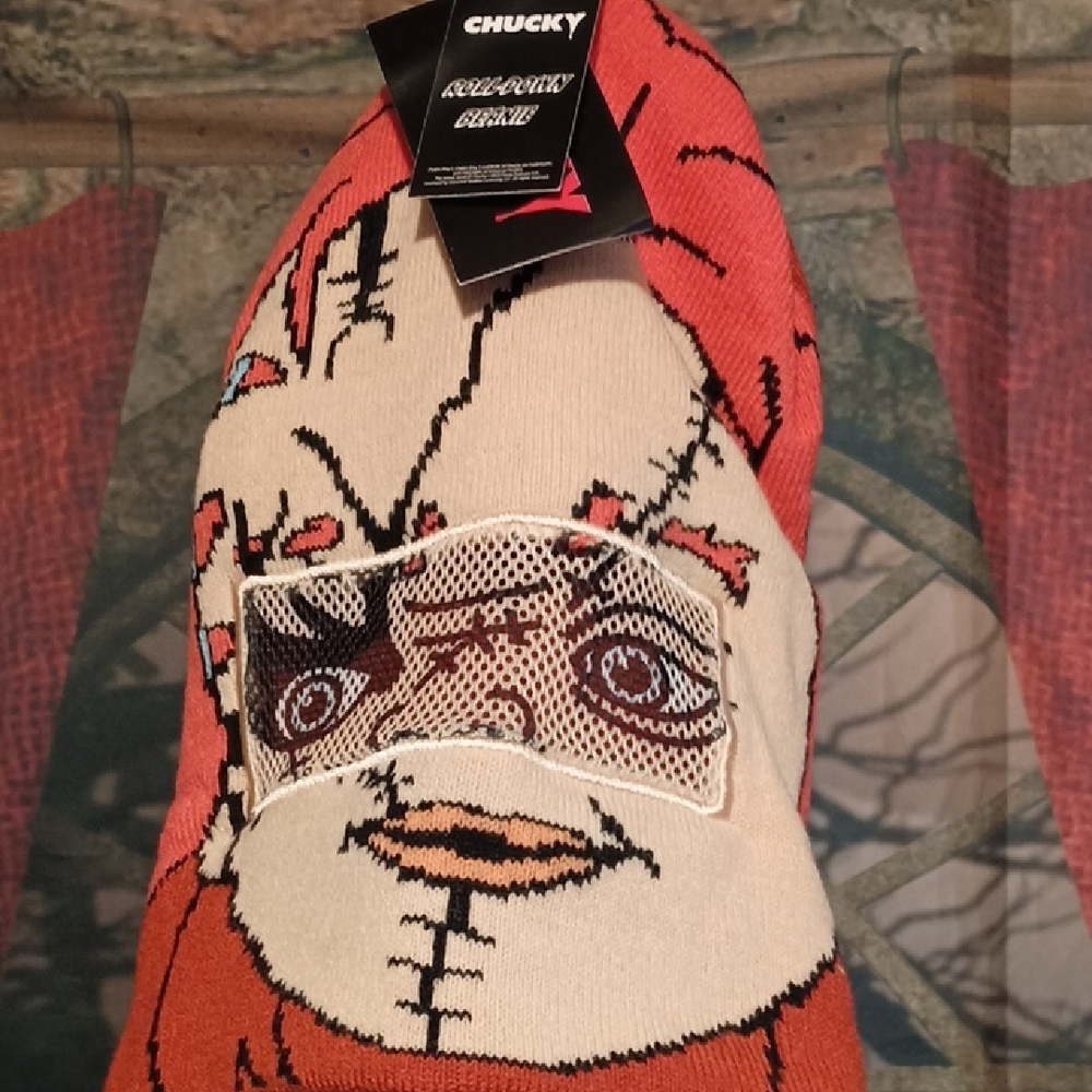 Chucky Graphic Knit Blanket